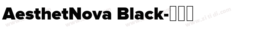 AesthetNova Black字体转换